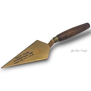 Vintage Masonic Trowle Owner Engraved‎  #6
